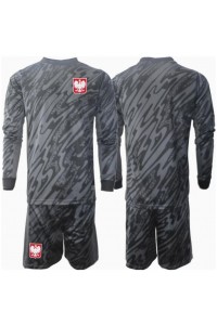 Polen Keeper Babyklær Borte Fotballdrakt til barn EM 2024 Lange ermer (+ Korte bukser)